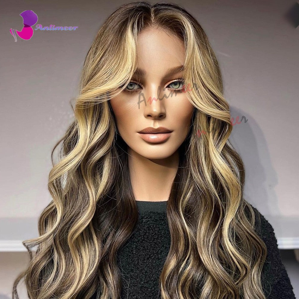 Anlimeer Long Body Wave Brazilian Human Hair Wig