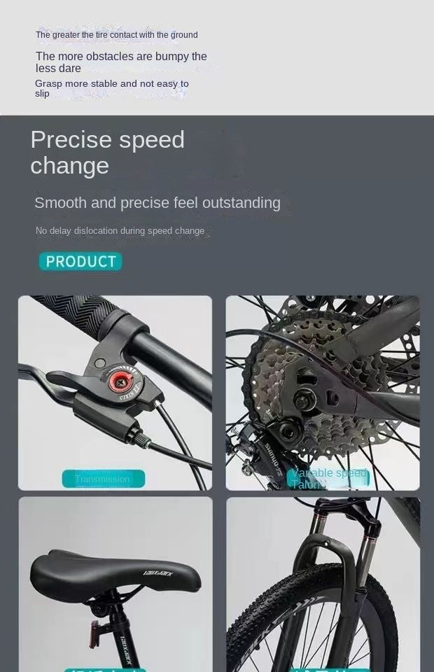 26" Carbon Steel Mountain Bike