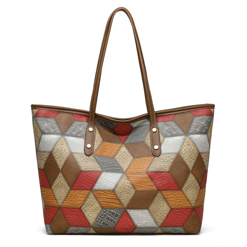 Yogodlns Vintage PU Leather Tote