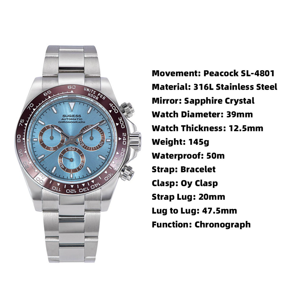 SUGESS S418-2 "Daytona" Mechanical Watch