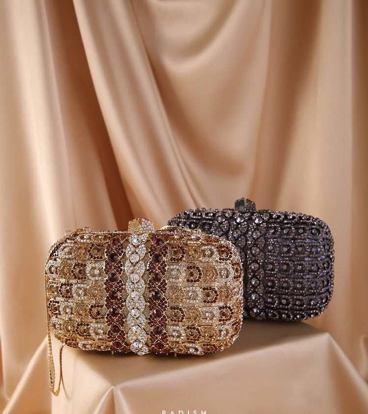Women's Diamond Minaudiere Clutch