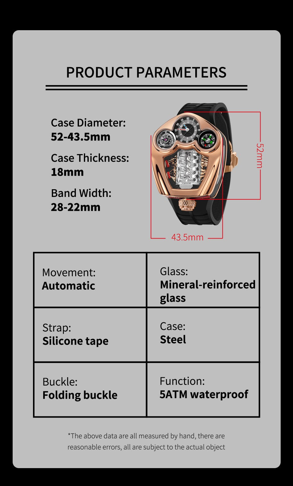 Pindu Design Compass Men's Watch