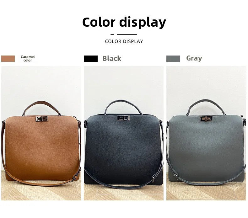 Unisex Minimalist Genuine Leather Crossbody Bag
