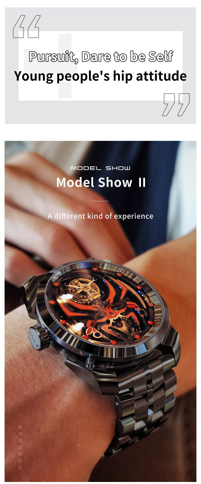 IDEAL KNIGHT 6802 "Luminous Spider" Mechanical Watch