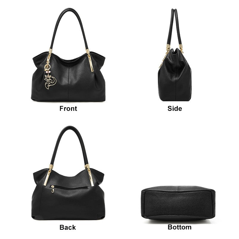 FOXER Women's Genuine Leather Tote Bag