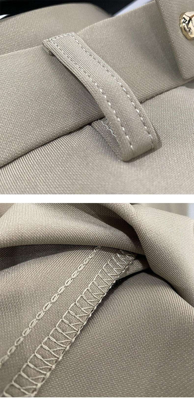 QUHNBGY Men's Slim-Fit Suit Pants