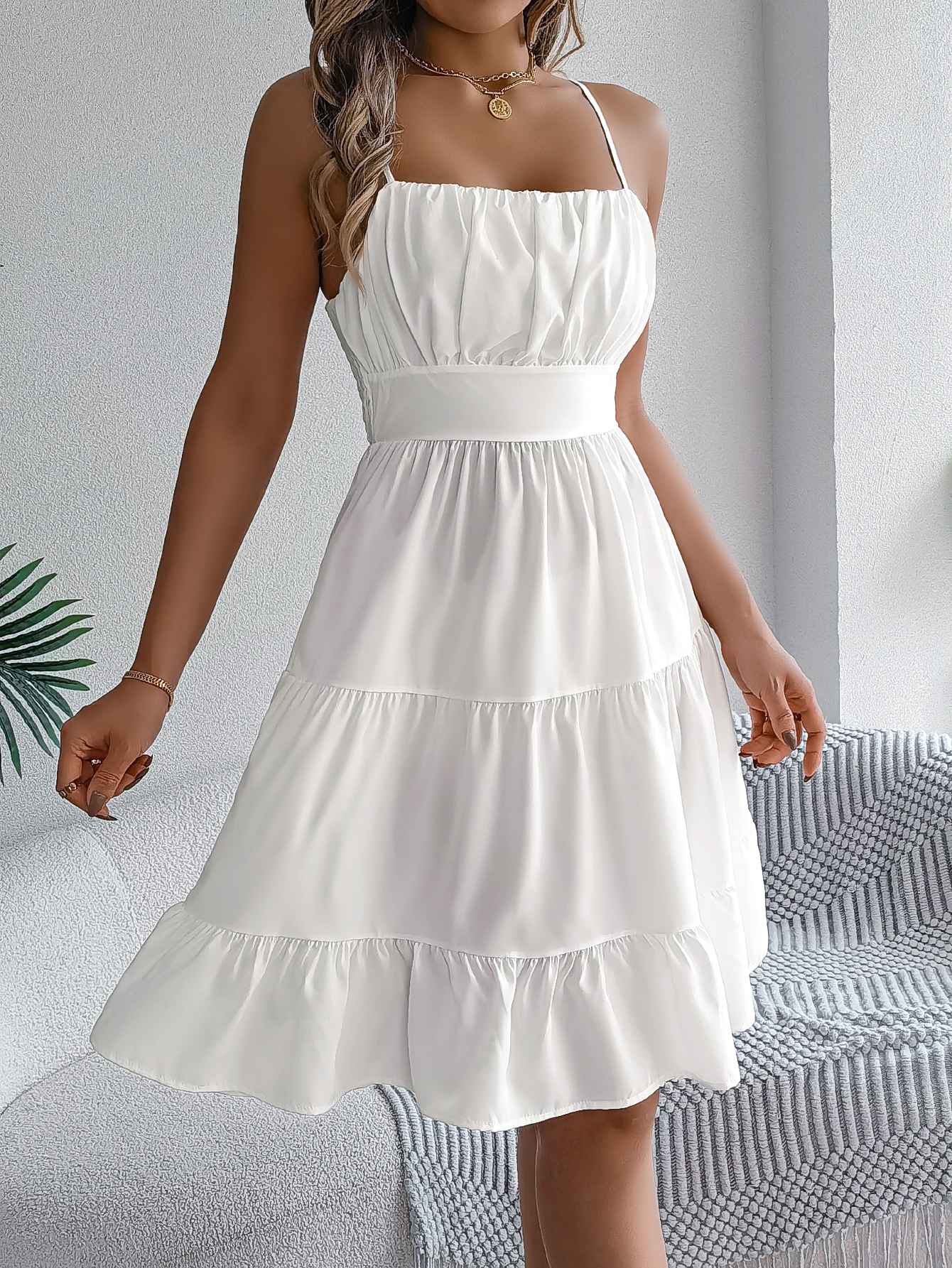 LUSMAY Casual A-Line Dress
