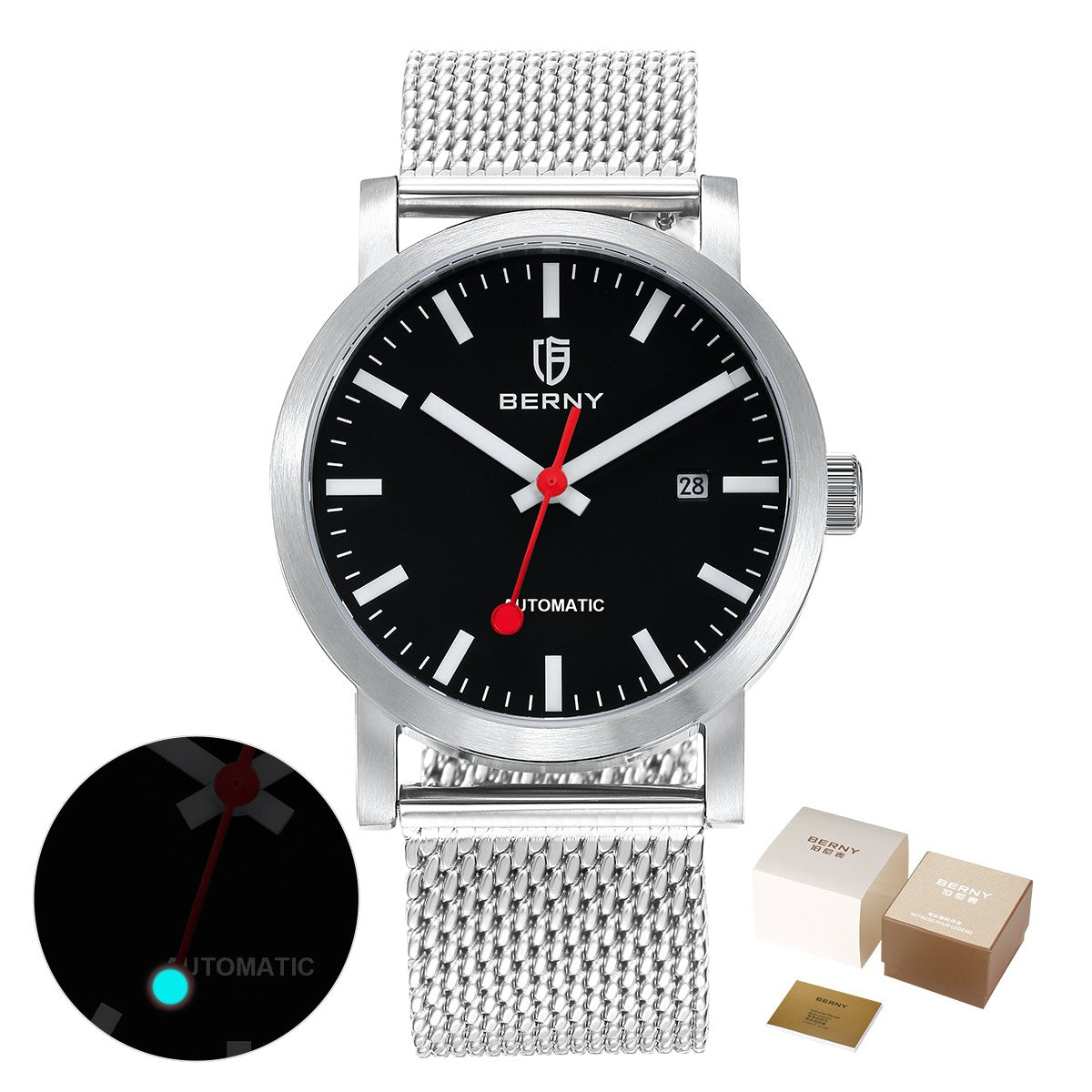 BERNY AM138MS-L Automatic Mechanical Watch