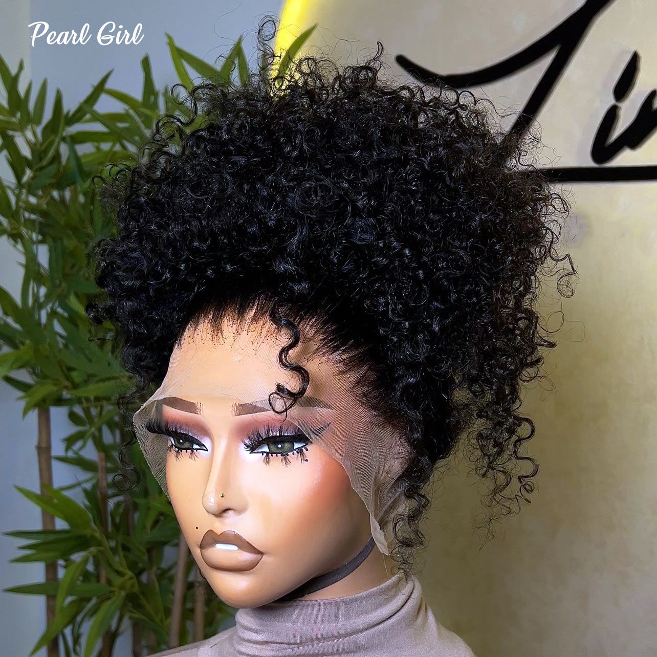 Pearl Girl Kinky Curly Vietnamese Human Hair Wig