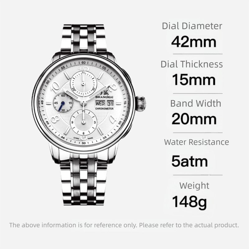 Shanghai 9001 Mechanical Chronograph Watch