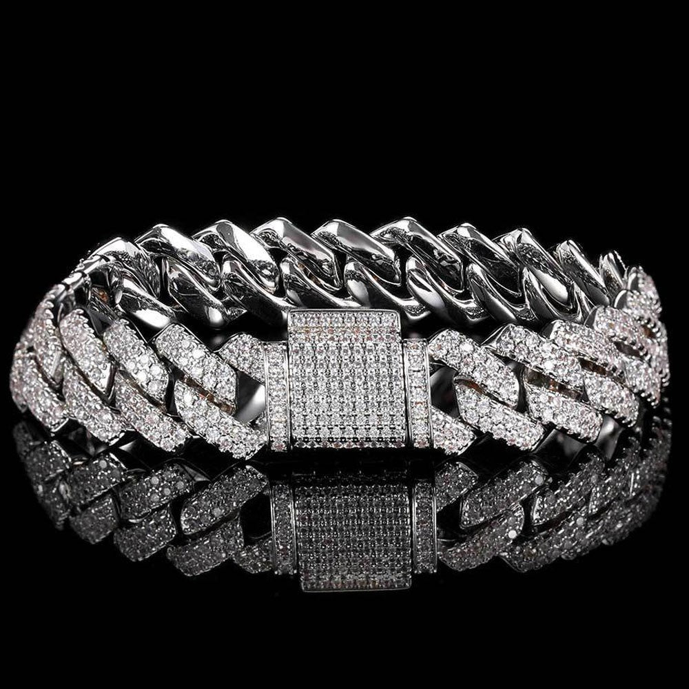 KNOBSPIN Moissanite Cuban Chain
