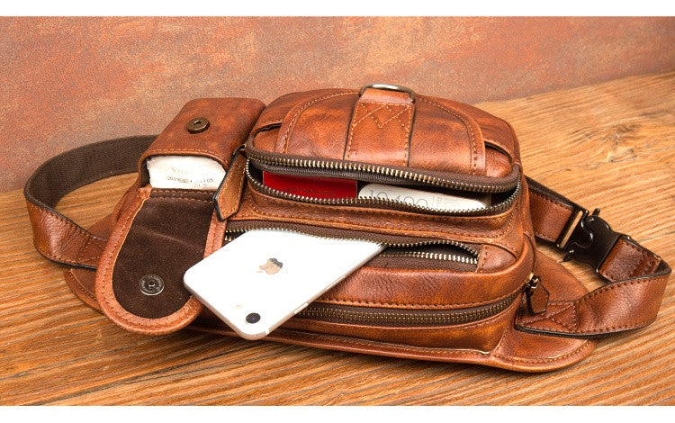 Mantime Genuine Leather Fanny Pack