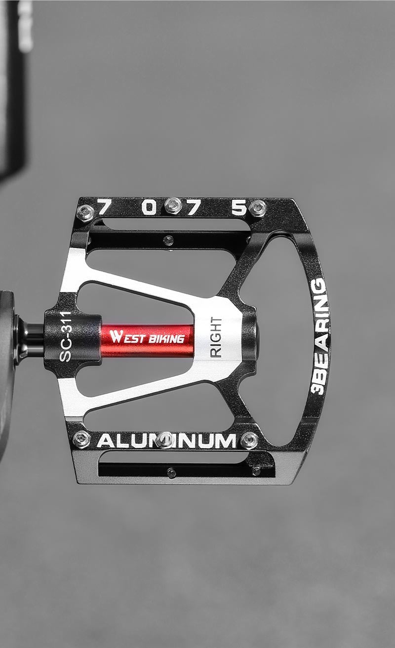 West Biking 3 Bearing Ultralight Bike Pedals