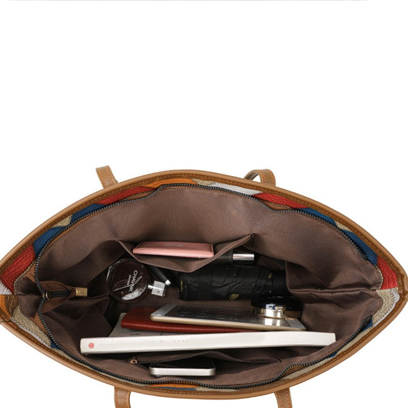 Yogodlns Vintage PU Leather Tote