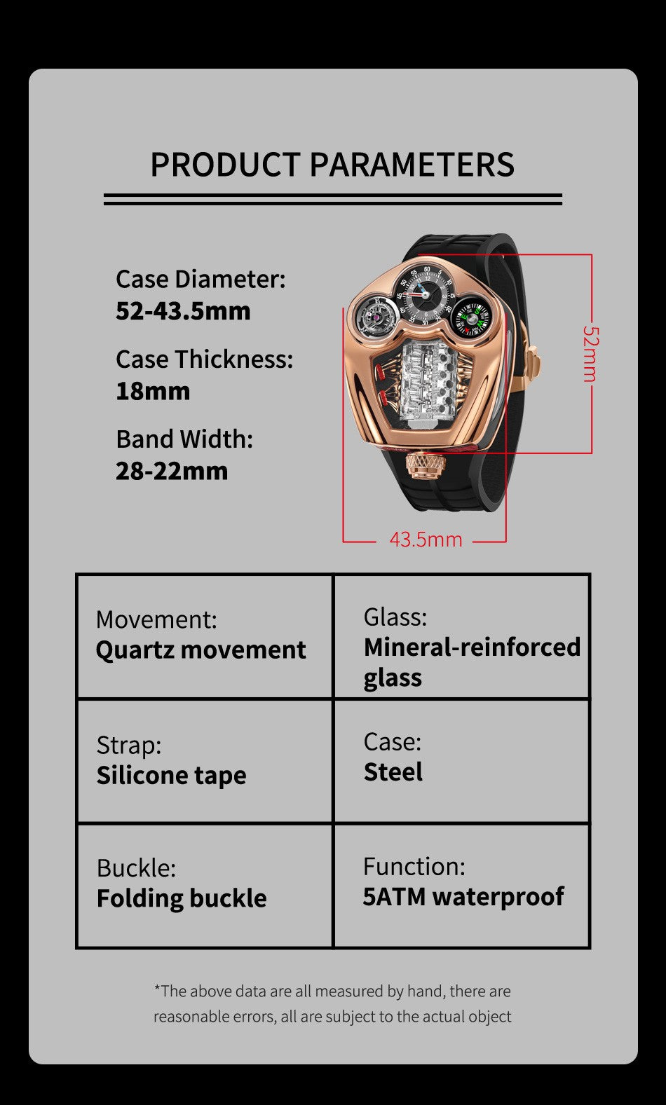 Luxury Quartz Watch P6658