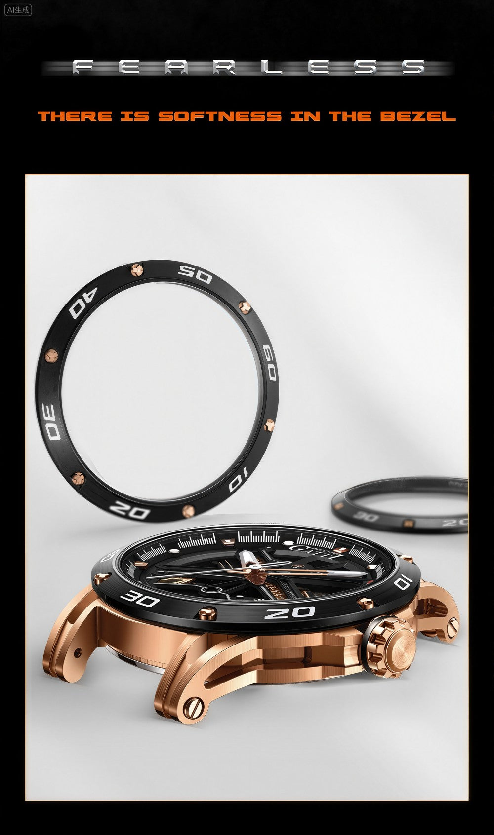 Bonest Gatti Men's Automatic Watch Luxury Vintage Mechanical 5ATM Skeleton Sapphire Luminous Leather Strap German Design Bonest Gatti Men's Automatic Watch Luxury Vintage Mechanical 5ATM Skeleton Sapphire Luminous Leather Strap German Design