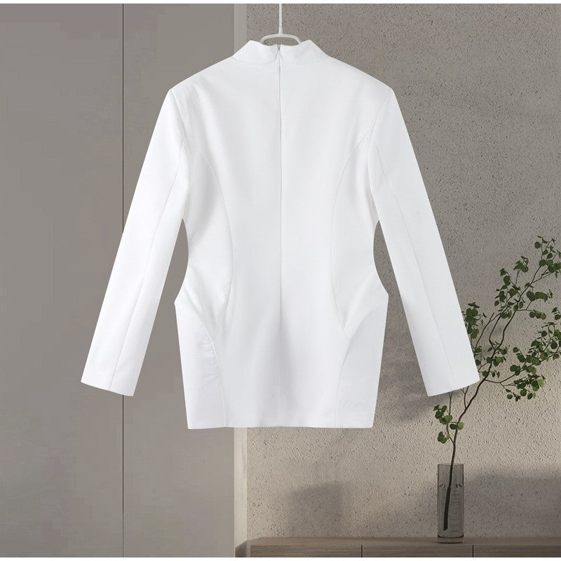 Chin.Sweety Women's Elegant Blazer and Skirt Set