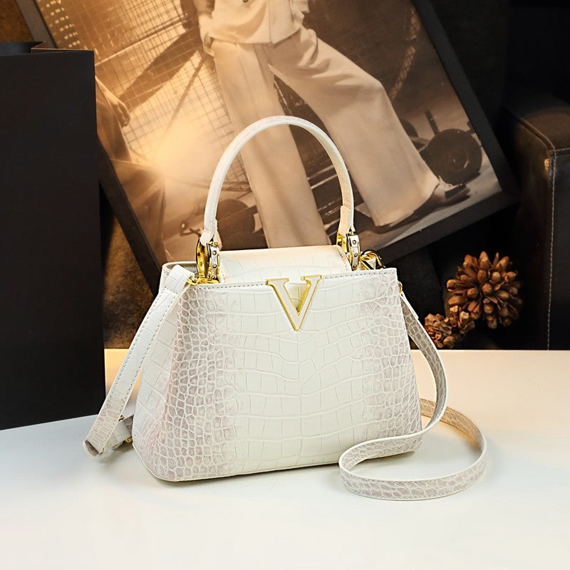 HYLHMC Women's Genuine Leather Handbag