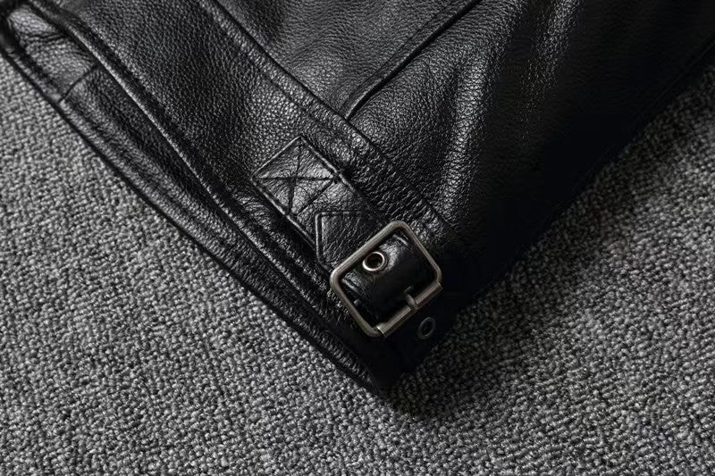 COPERSIAN Men's Cowhide Leather Jacket