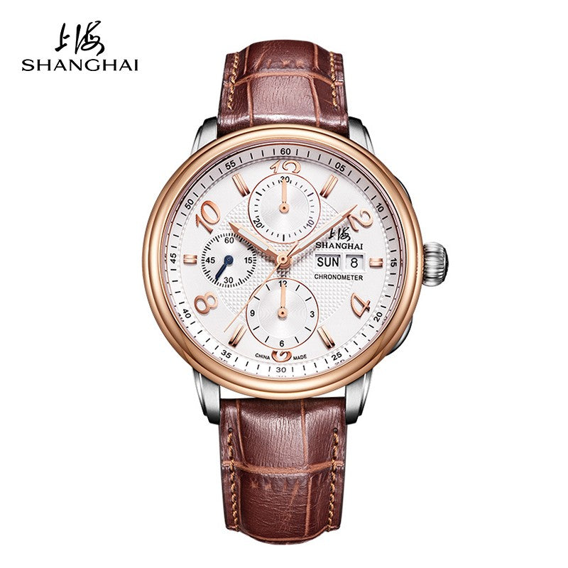 Shanghai 9001 Mechanical Chronograph Watch