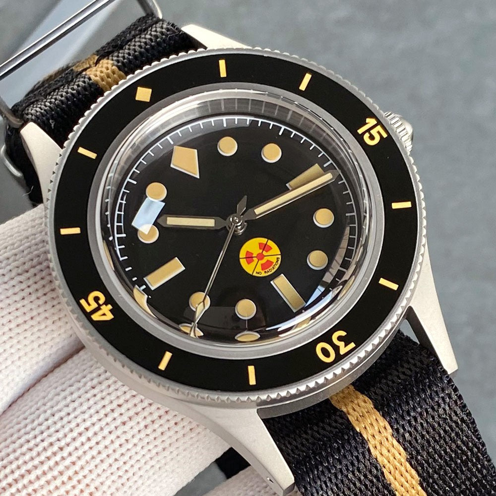 Tandorio Automatic Diver Watch: Sapphire Crystal & 200M