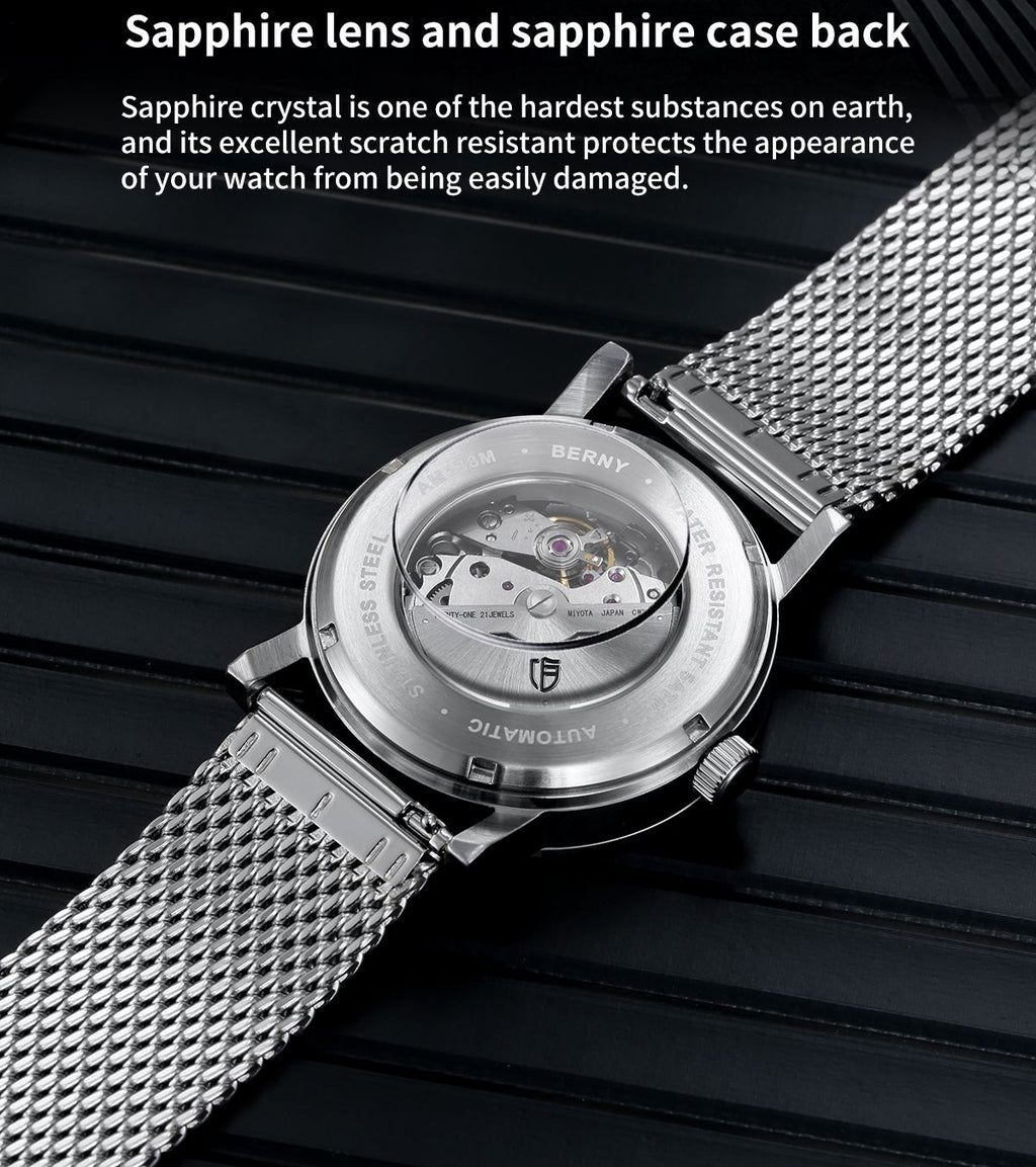 BERNY AM138MS-L Automatic Mechanical Watch