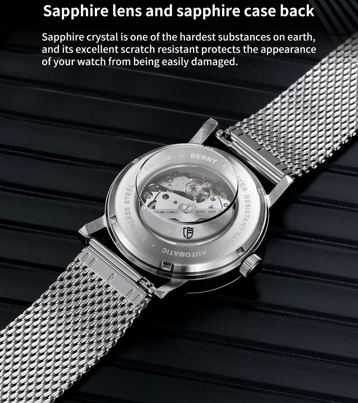 BERNY AM138MS-L Automatic Mechanical Watch