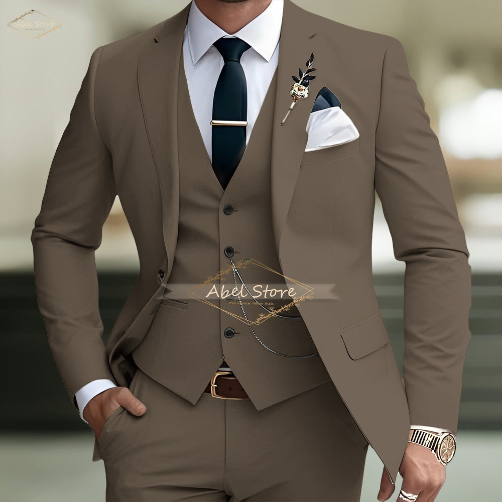 Men's Slim-Fit Wedding Suit