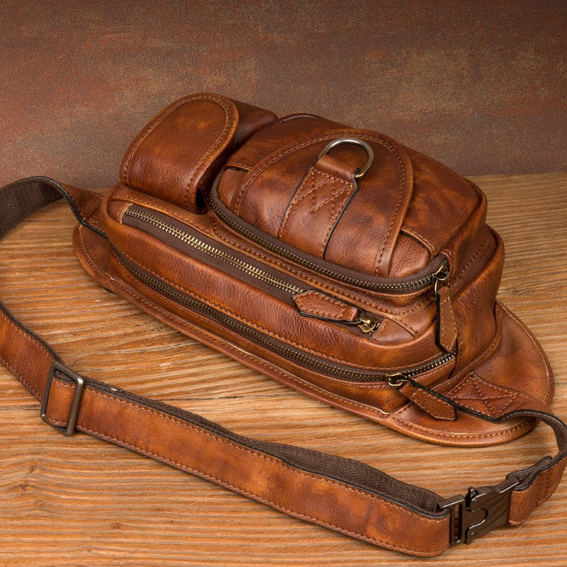 Mantime Genuine Leather Fanny Pack