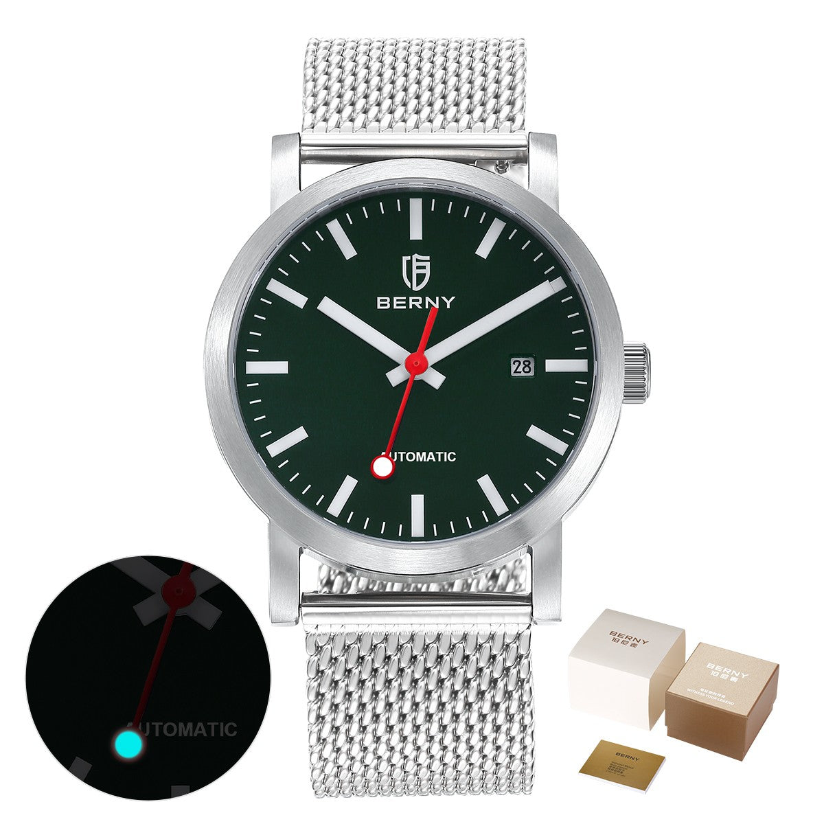 BERNY AM138MS-L Automatic Mechanical Watch