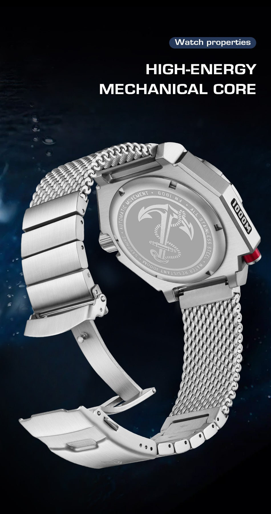 FeelNever Men's Automatic Dive Watch