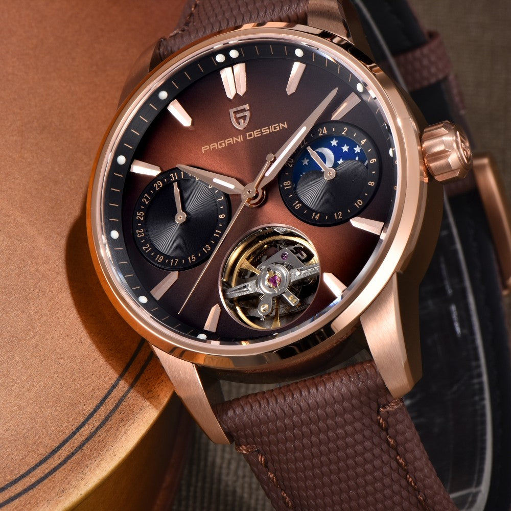 PAGANI DESIGN PD-YS021: Luxury Skeleton Mechanical Watch