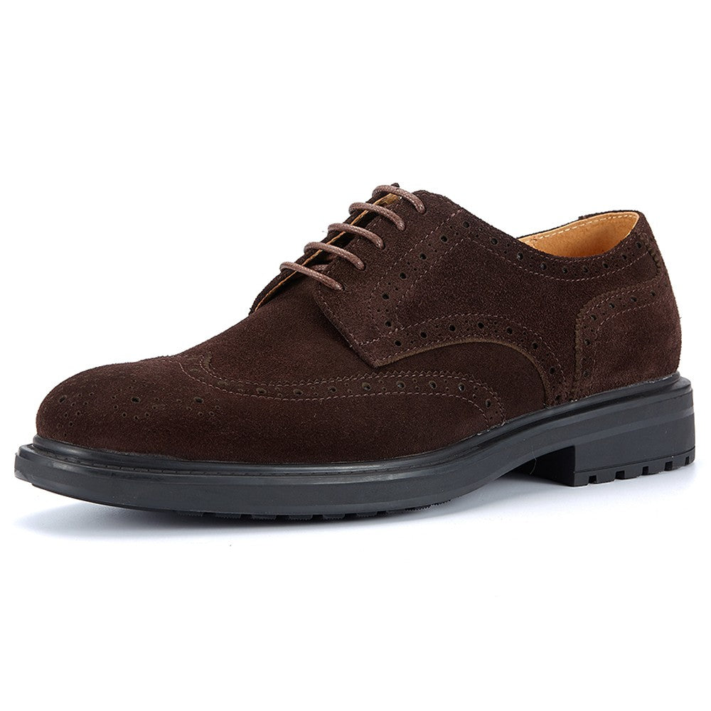 Vintage Oxford Derby Shoes for Men Handmade Breathable Comfortable Wear-resistant Suede Leather Brogues Vintage Oxford Derby Shoes for Men Handmade Breathable Comfortable Wear-resistant Suede Leather Brogues
