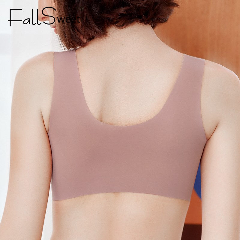 Fallsweet Front Closure Wireless Push-Up Bra