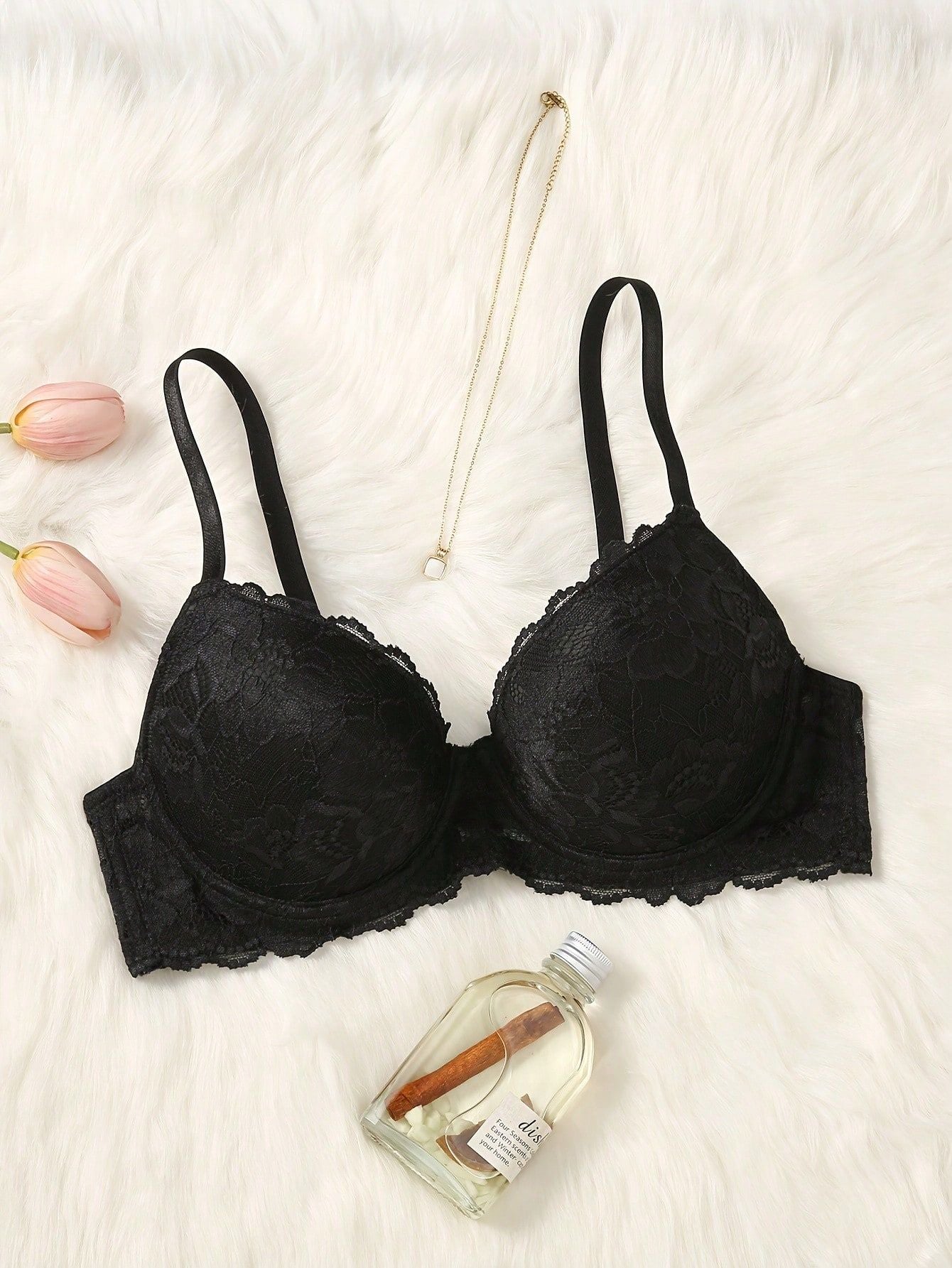 Push-Up Lace Underwire Bra