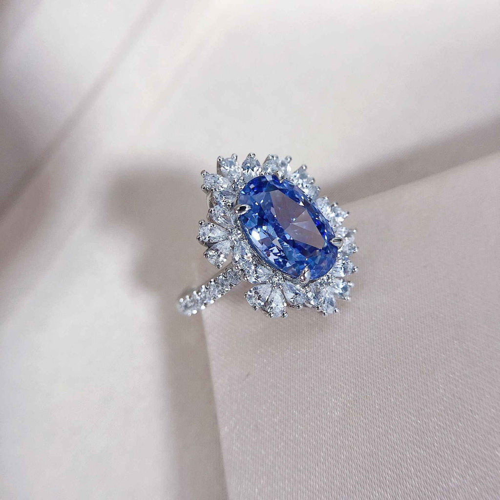 Women's Trendy Platinum Cocktail Ring
