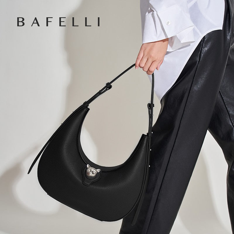 BAFELLI Women's Genuine Leather Hobo Bag