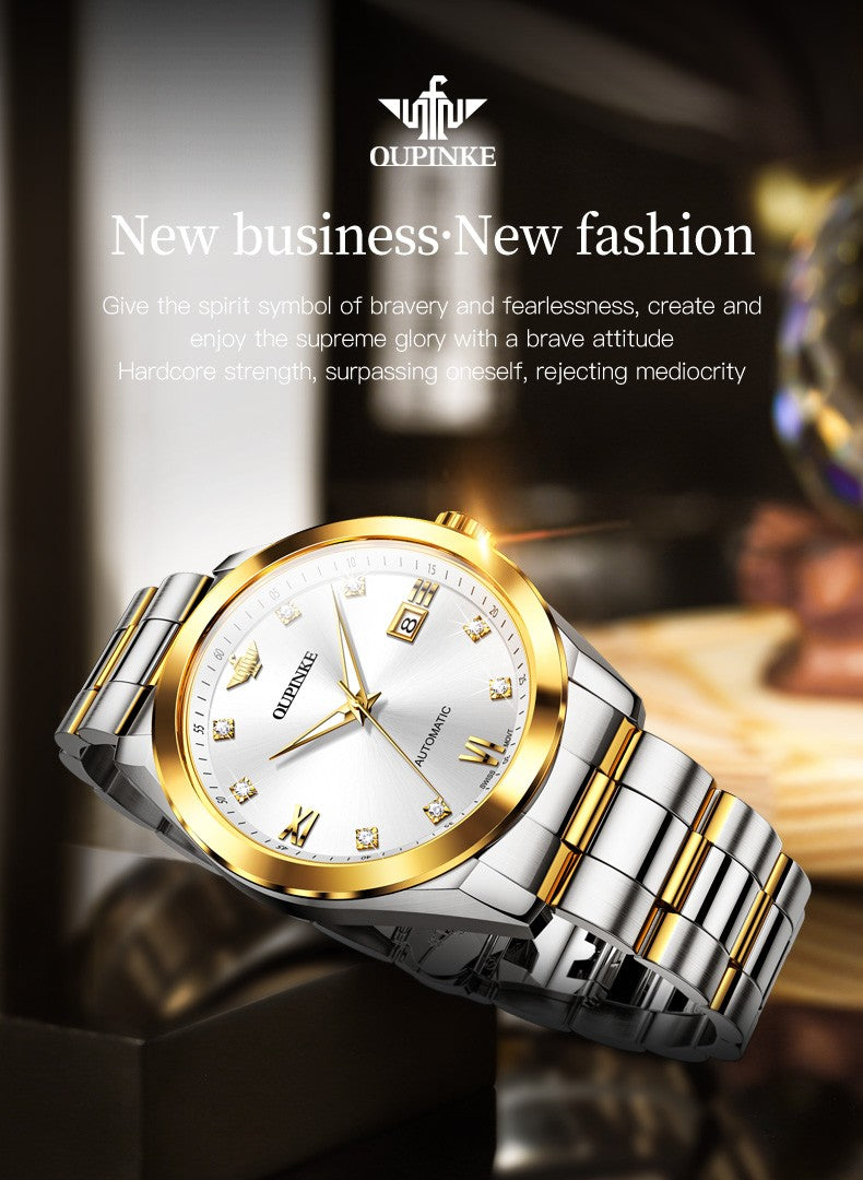 OUPINKE 3199 Luxury Skeleton Watch