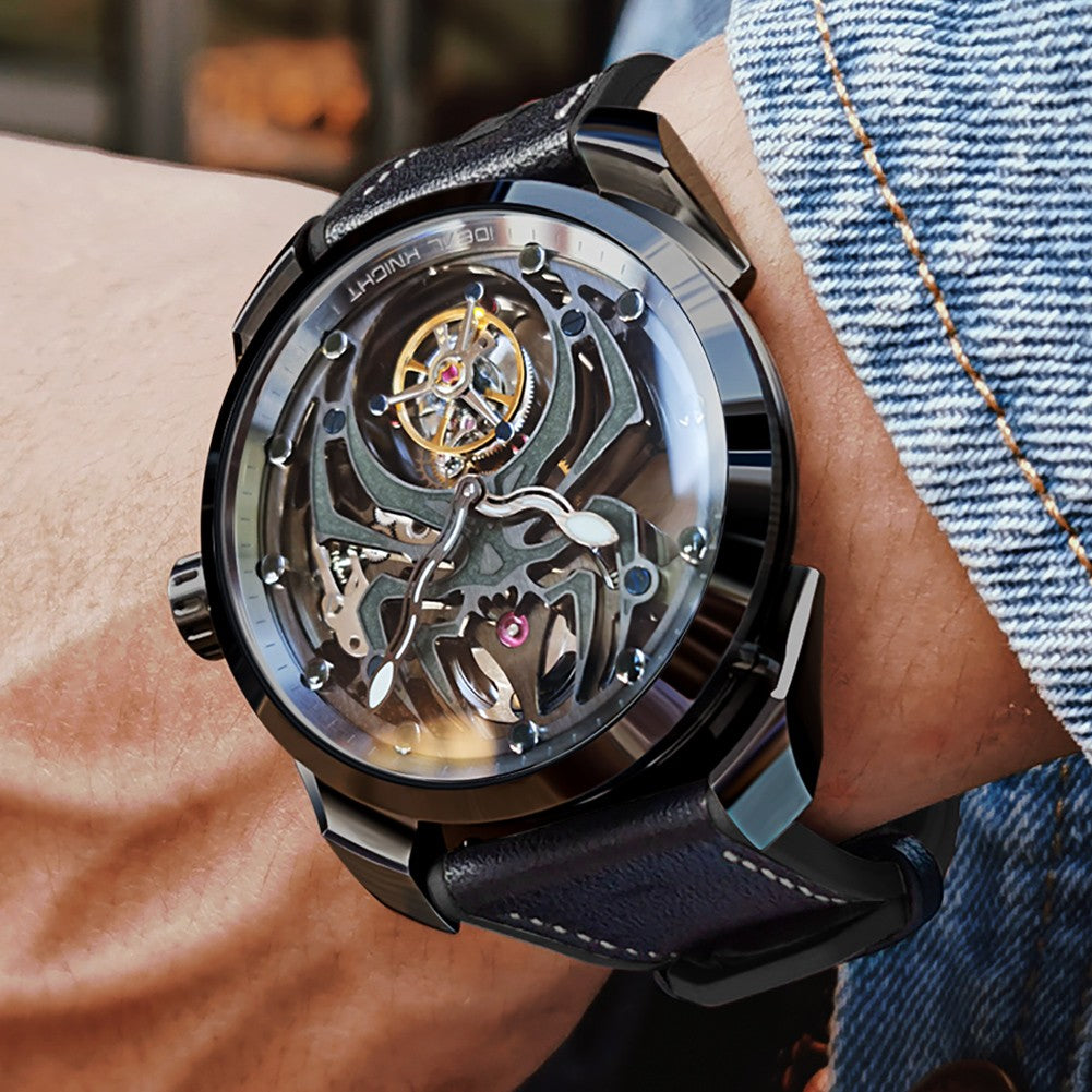 IDEAL KNIGHT 6802 "Luminous Spider" Mechanical Watch