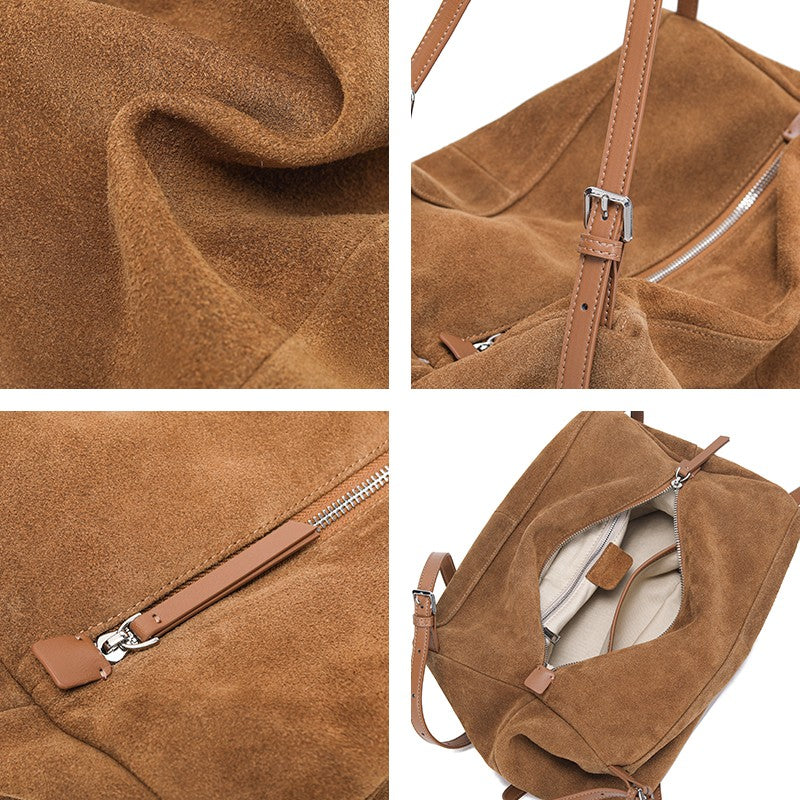 MALLUO Women's Genuine Leather Tote Bag