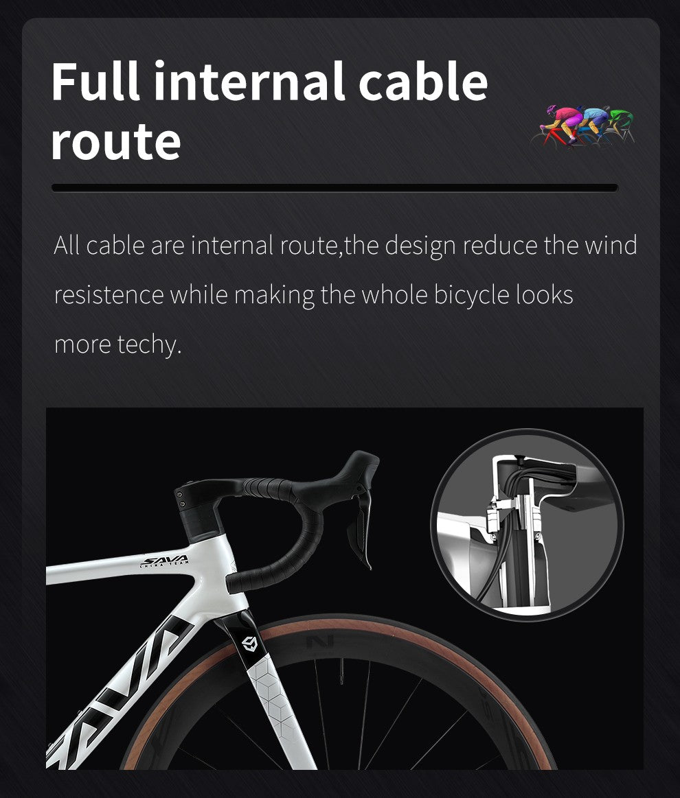 SAVA Carbon Fiber Road Bike with Shimano Ultegra Di2