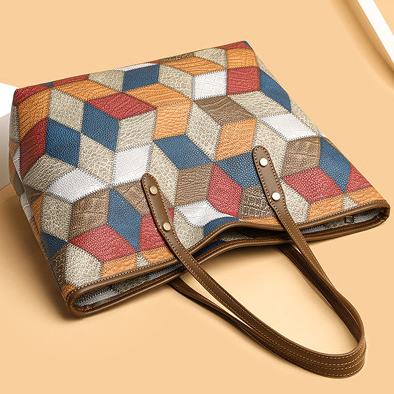 Yogodlns Vintage PU Leather Tote