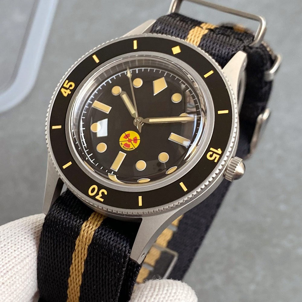 Tandorio Automatic Diver Watch: Sapphire Crystal & 200M