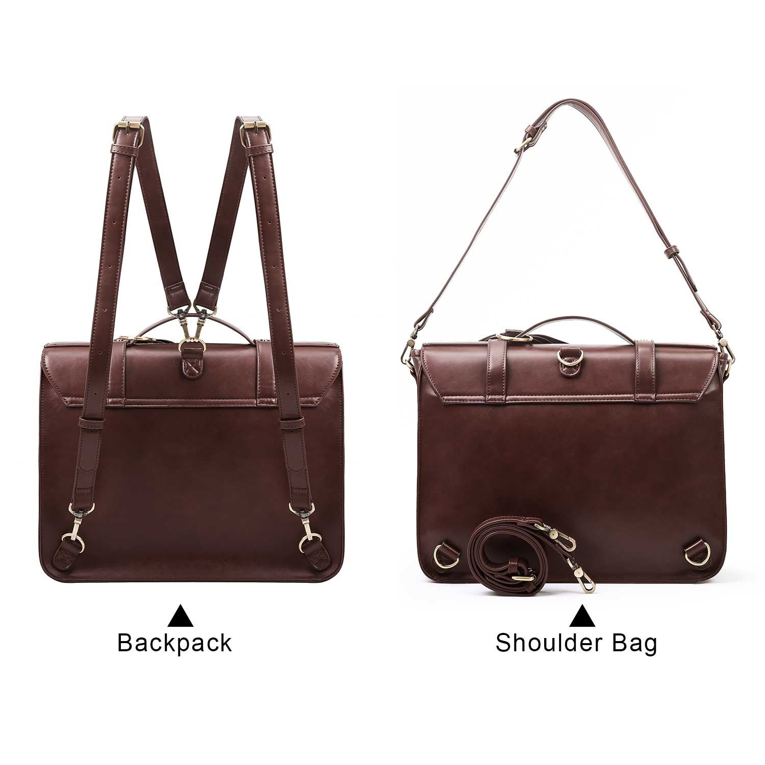 BAGSMART Women's 4-in-1 Convertible Laptop Bag