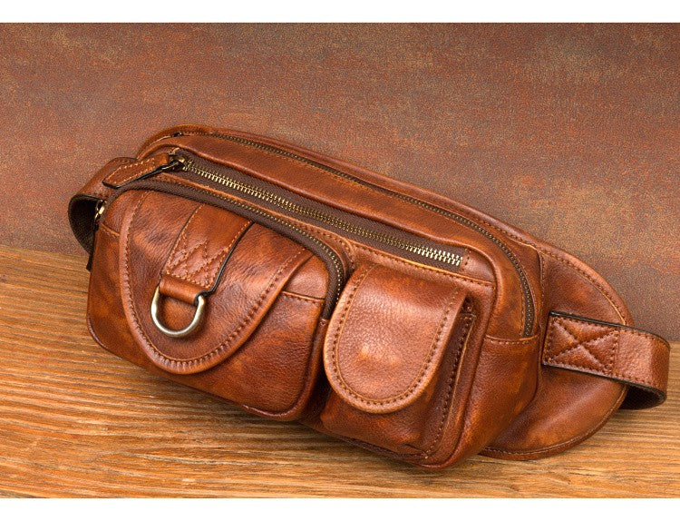 Mantime Genuine Leather Fanny Pack