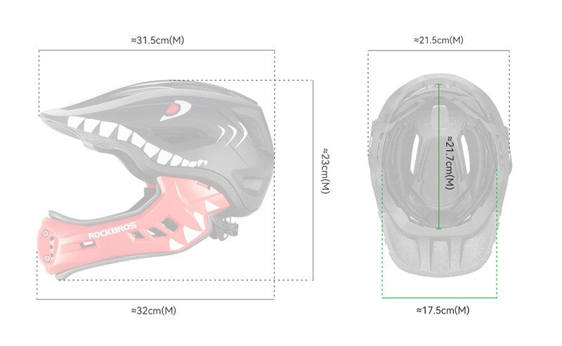 ROCKBROS TT-32 Kids' Detachable Full Helmet