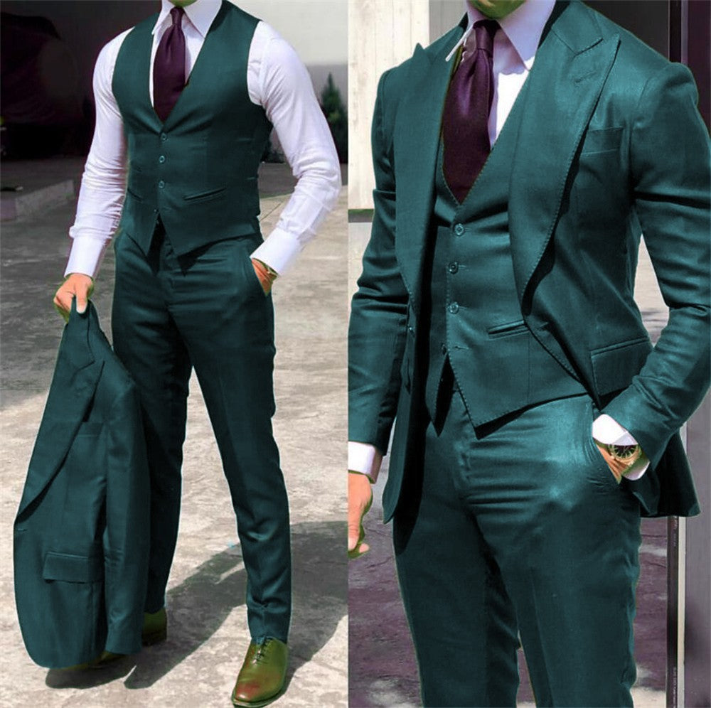 Men's Slim-Fit Smart Casual Suit
