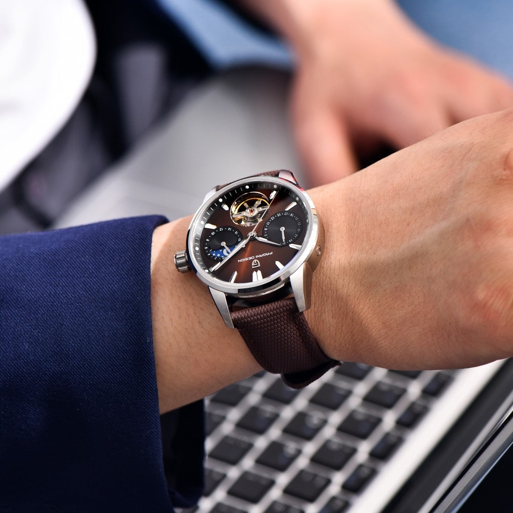 PAGANI DESIGN PD-YS021: Luxury Skeleton Mechanical Watch