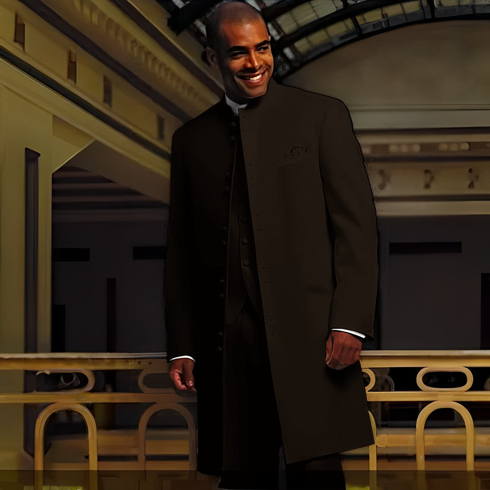 Men's Loose-Fit Wool Suit
