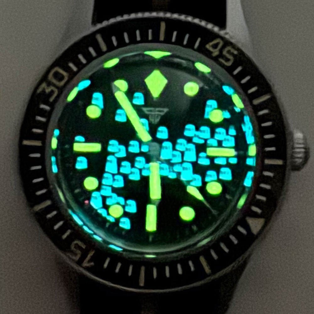 Tandorio Automatic Diver Watch: Sapphire Crystal & 200M